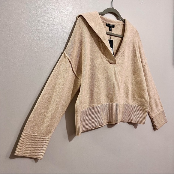 NWT Banana Republic Sailor Sweater in Iced Latte Beige MSRP$90 SOLD OUT ONLINE - Picture 13 of 16